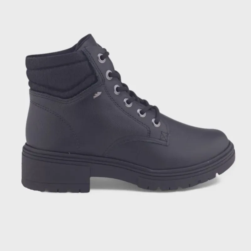 Bota Coturno couro Dakota G9781 tratorada forro salto baixo