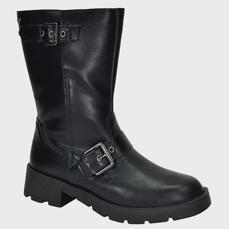 Bota Feminina Casual Mississipi Dakota Biker Cano Médio Ma221