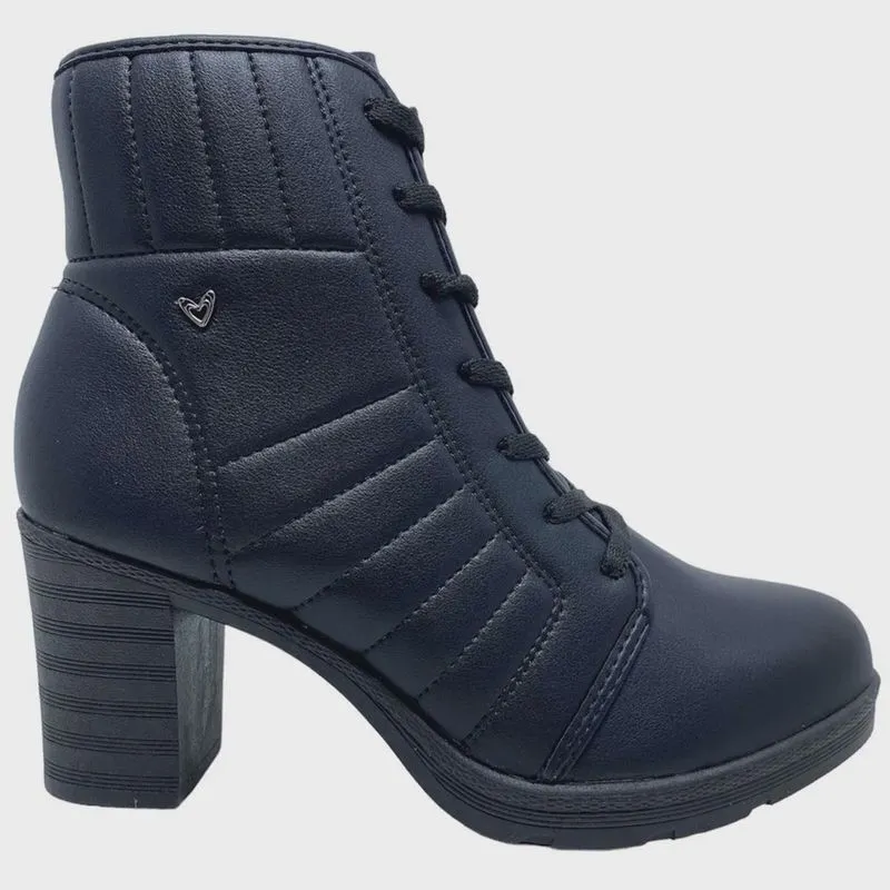 Bota Coturno Mississipi Cano Médio Feminina Preto