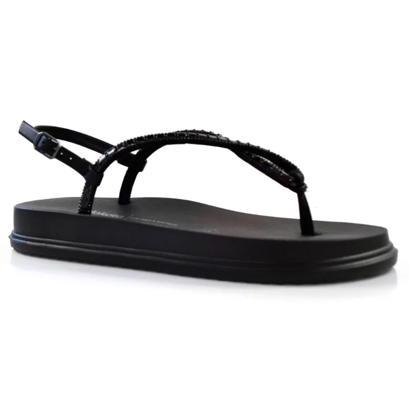 Sandália Flat Feminina Dakota Preto Y6241 34