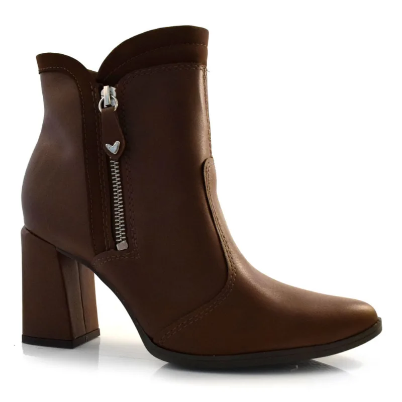 Bota de Cano Curto e Salto Bloco Mississipi Marrom MA132 34
