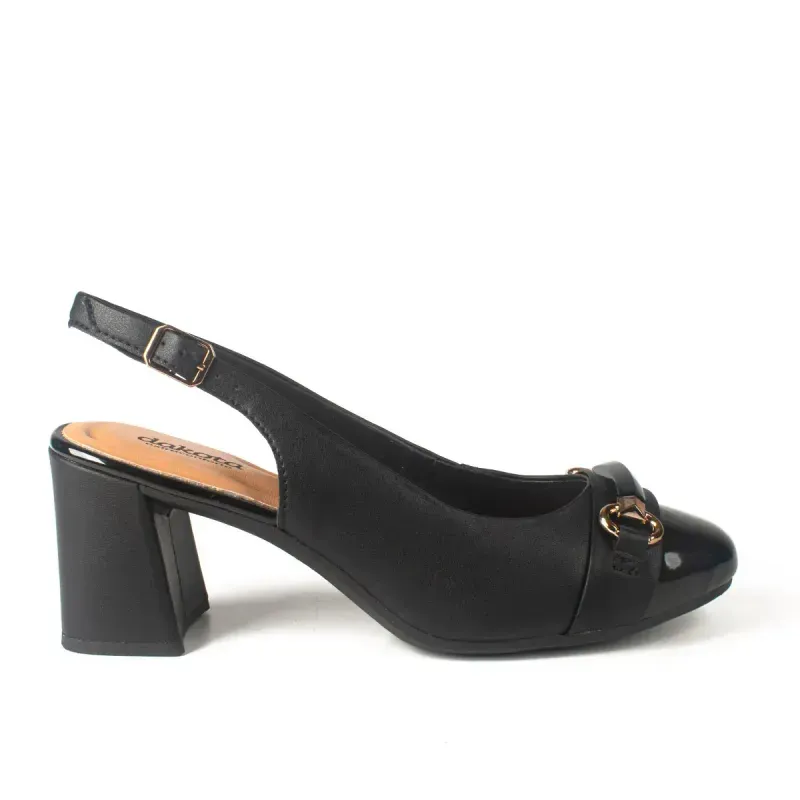 Sapato Dakota de Salto Bloco Preto 36