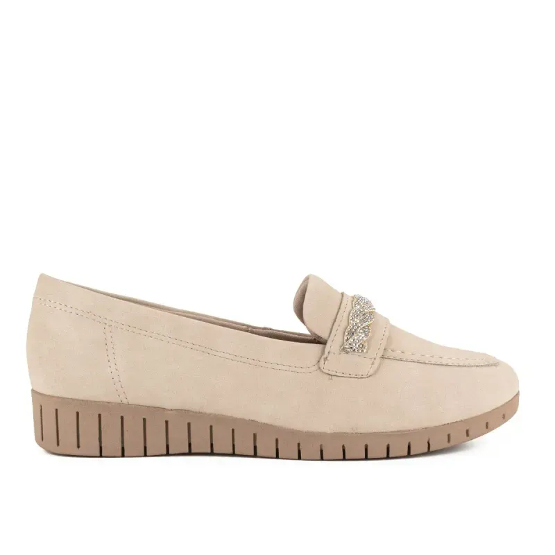 Sapato Campesí Loafer Bege 42