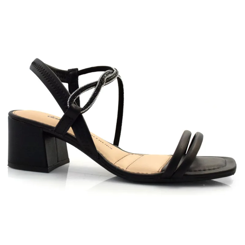 Sandália de Salto Bloco Feminina Dakota Preto Y7502 40