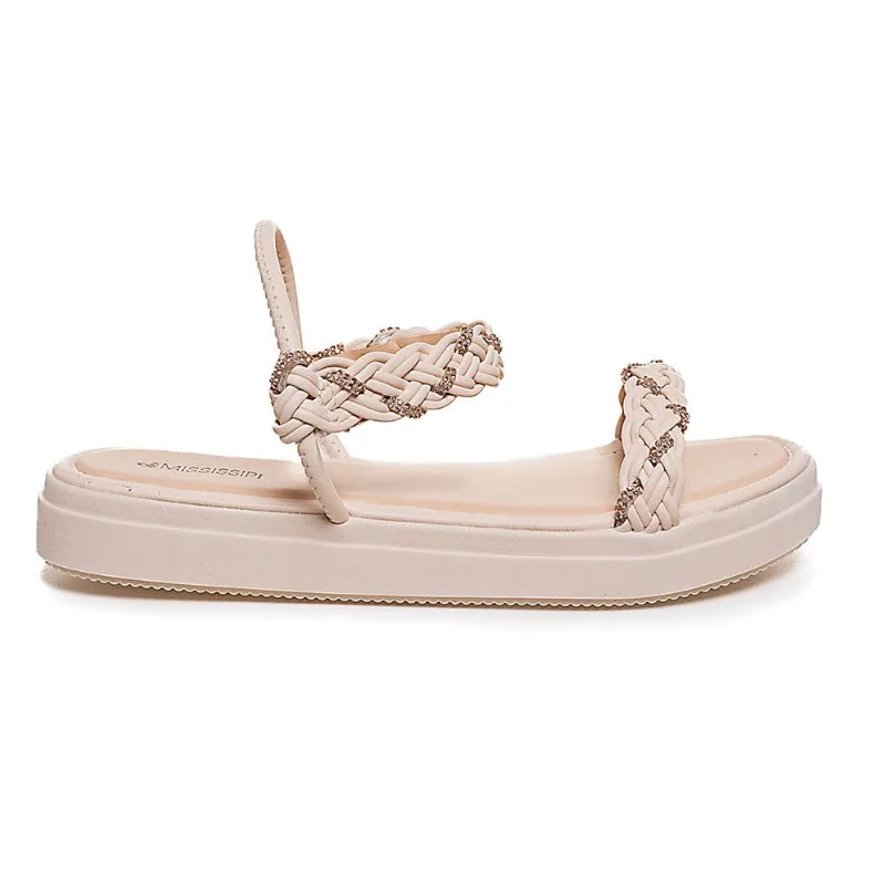 Sandália Flatform Branco Off Mississipi Feminina Off White - 37