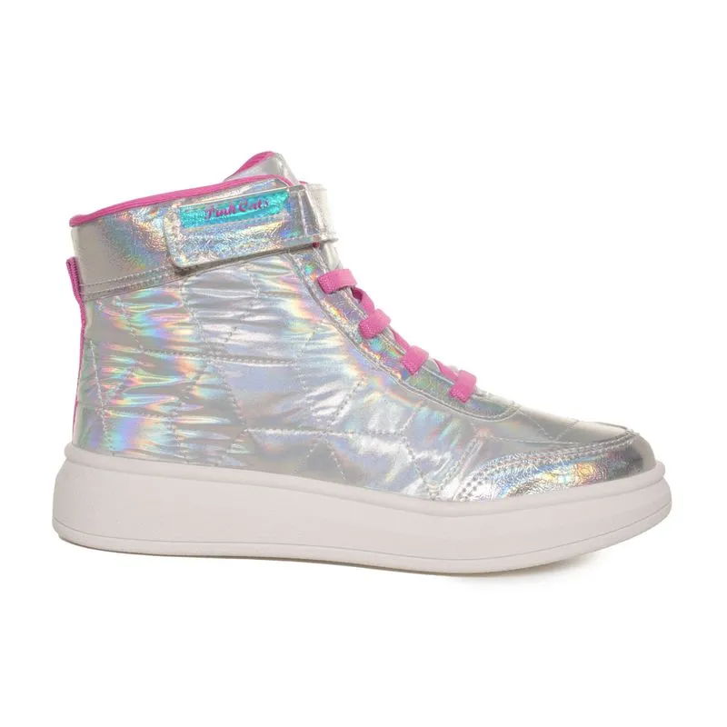 Tênis Pink Cats Casual Infantil Prata PRATA - 30