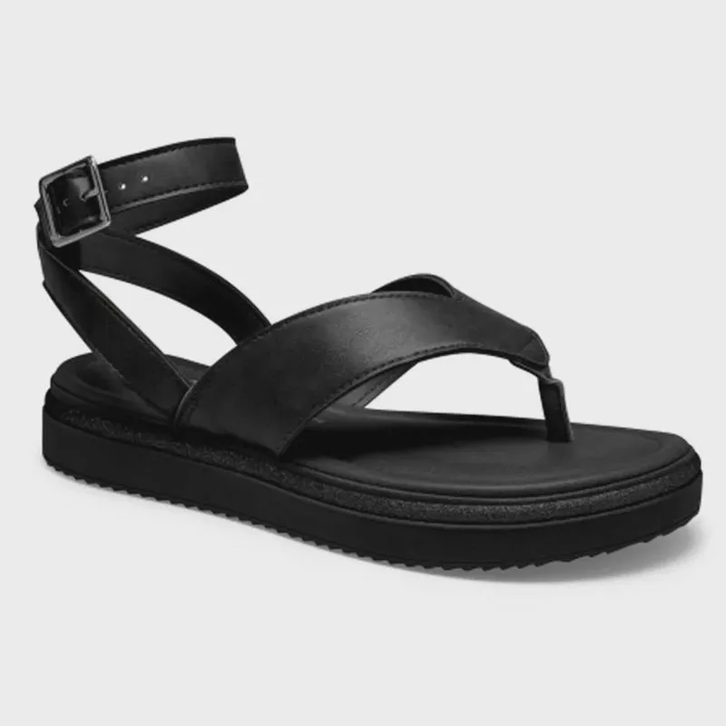 Sandália Feminina Flatform Preto Dakota Y7383-0001