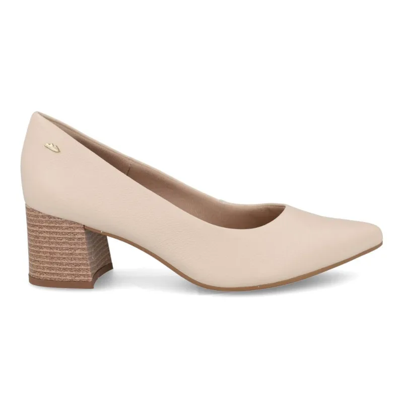 Scarpin Dakota Salto Bloco Creme Feminino 39