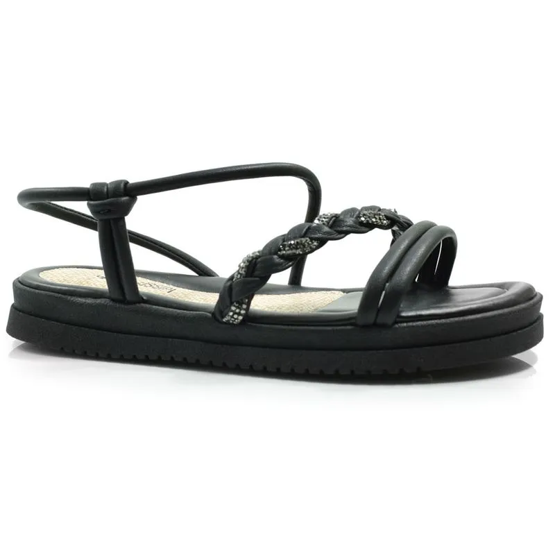 Sandália Flat Feminina Mississipi Preto MA413 35