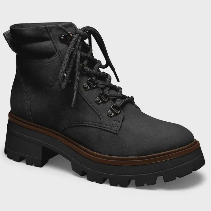 Bota Coturno Feminino Couro Foggia Preto Dakota DA124-0001