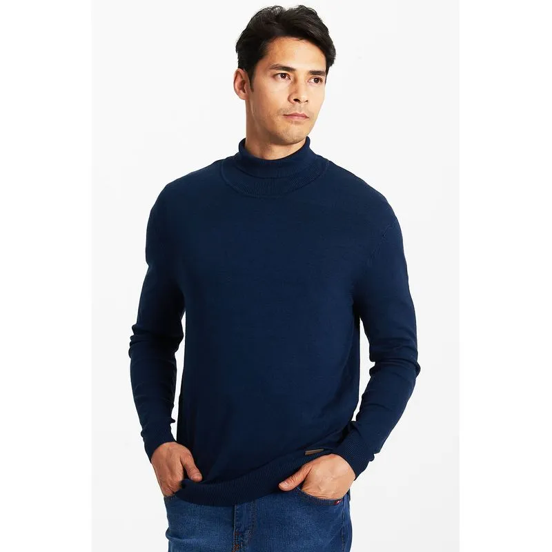 Tricot Masculina Gola Polo Wear Azul Escuro