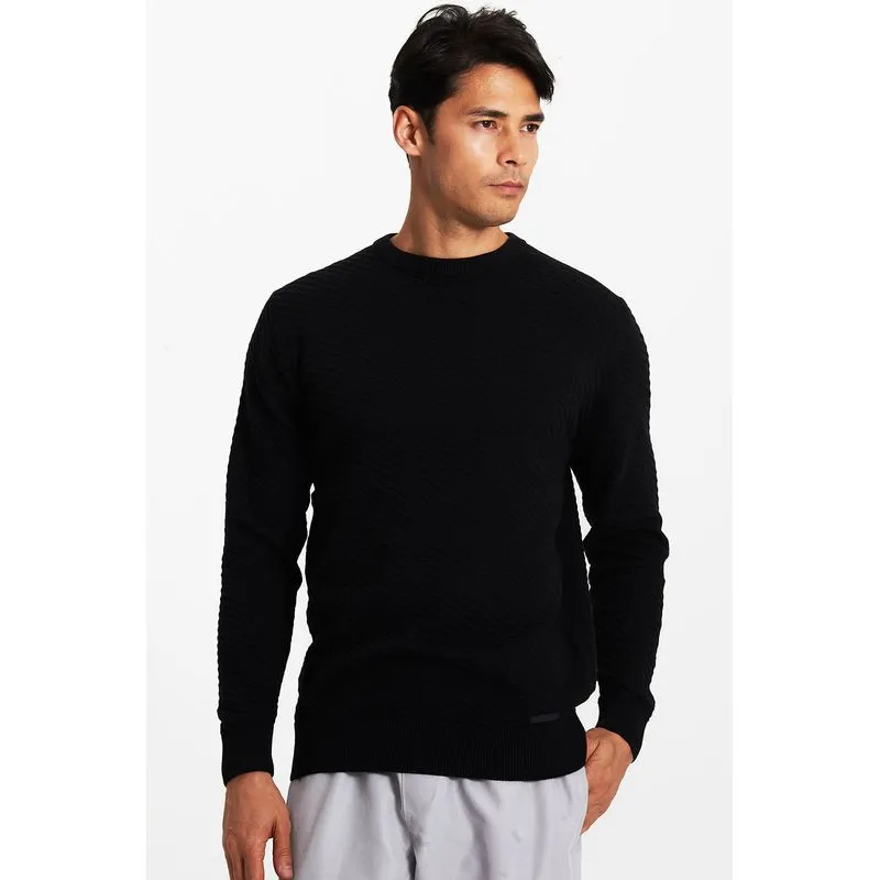 Tricot Masculina Gola Careca Polo Wear Preto