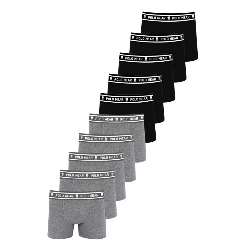 Kit 10 Cuecas Sem Costura Algodão Polo Wear Sortido