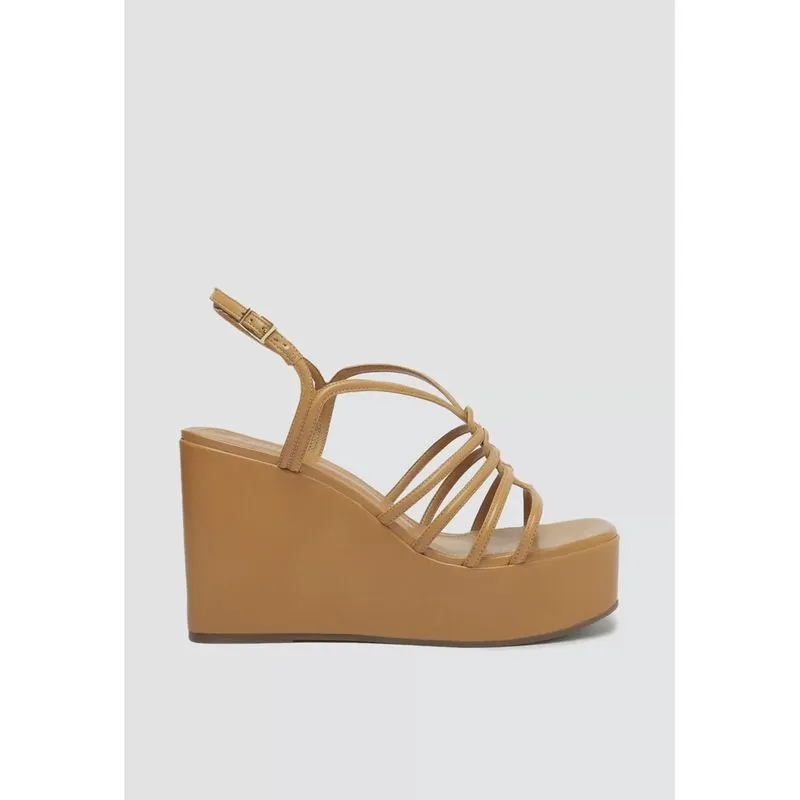 Sandália Feminina Octavia Plataforma SS23 Schutz Marrom