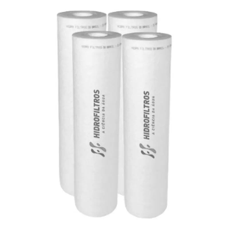 4 Refil Filtro Água 9.3/4 Caixa Dágua Cavalete Hidrofiltros