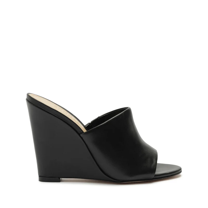 Lucy Casual Nappa Leather Sandal 6.5 / Black / Nappa Leather