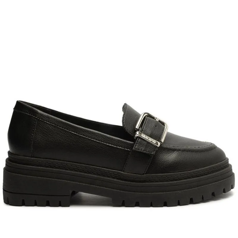 Mocassim tratorado preto fivela C 30454 0002 0001 anacapri