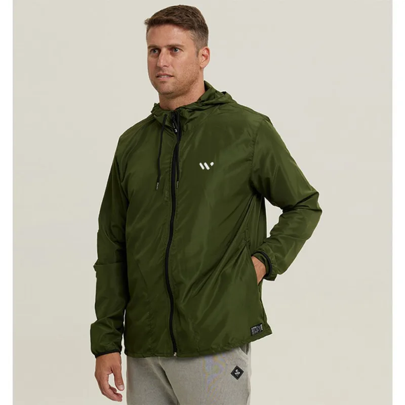 Jaqueta Corta Vento Impermeável Masculino WSS Brasil Web Party P / Verde
