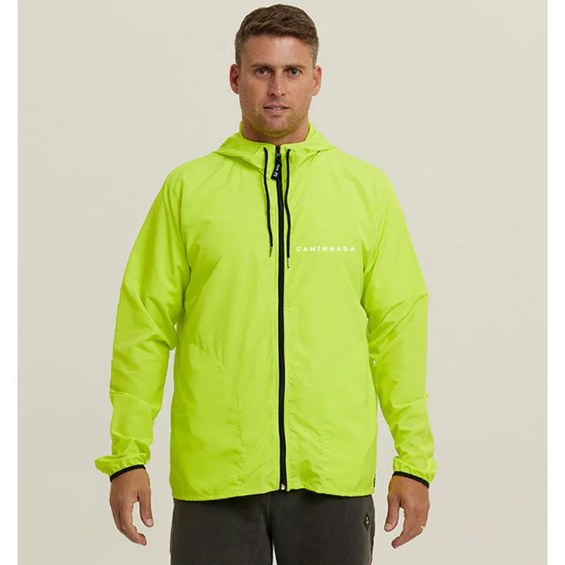 Jaqueta Corta Vento Masculino Impermeável WSS Brasil Caminhada PP / Amarelo