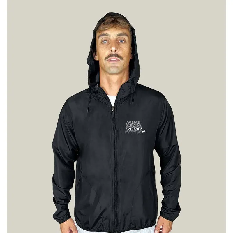Jaqueta Corta Vento Academia Masculina Wss Gym Rotina