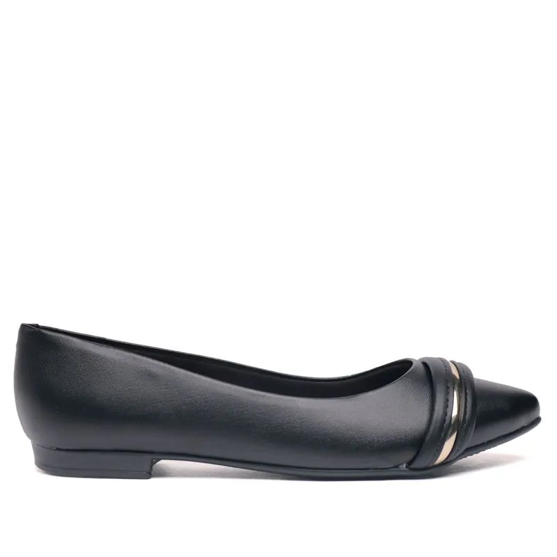 Sapatilha Feminina Casual Beira Rio Napa Preta - 37