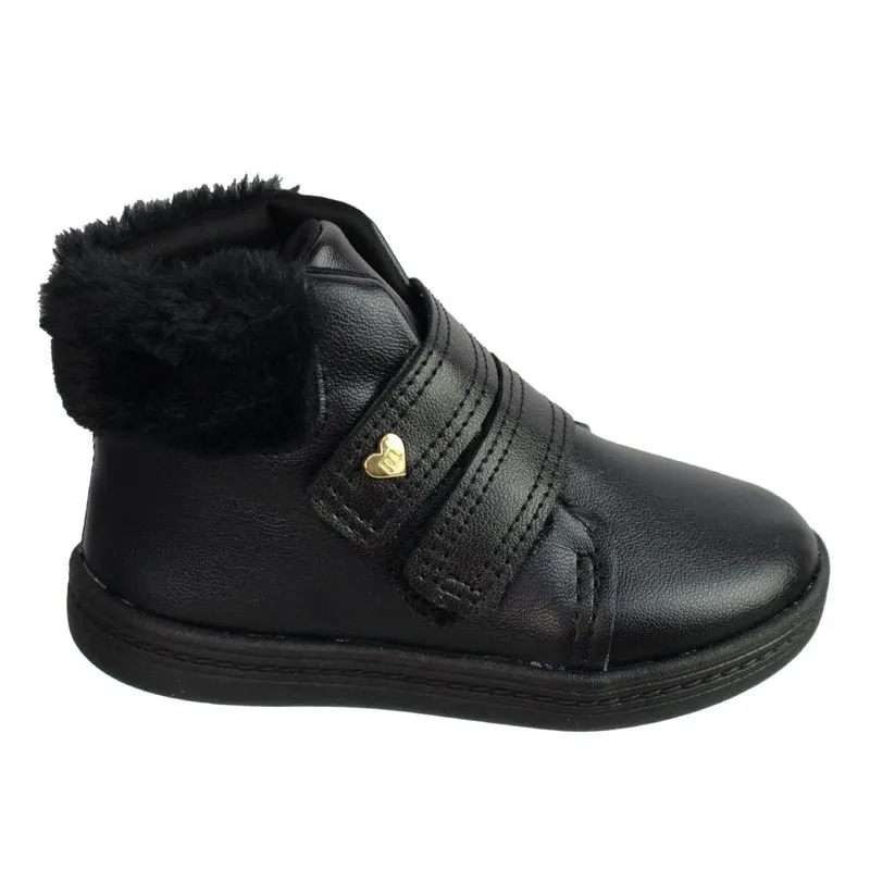 Bota Infantil Menina Molekinha 2127.212 22 / Preto