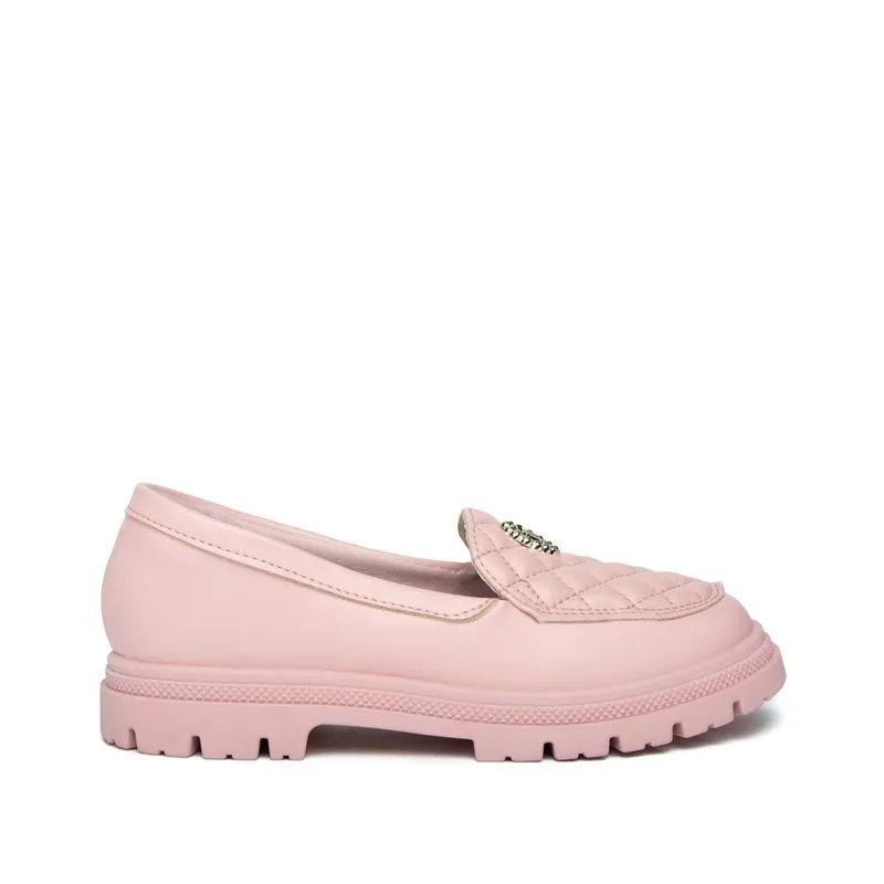 Mocassim Infantil Molekinha Matelassê Rosa - 27