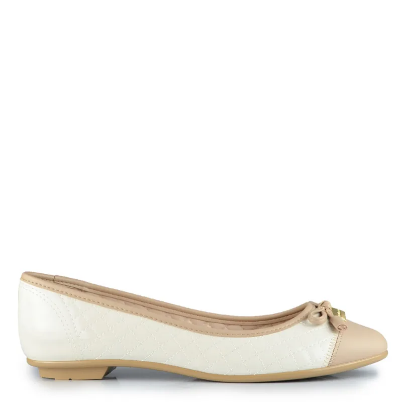 Sapatilha Moleca Feminina em Verniz 5027.1407 16936 VZ/NP BCO OFF 40