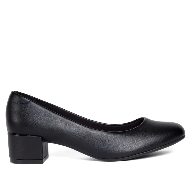 Sapato Feminino Beira Rio Casual Salto Bloco Preto - 40