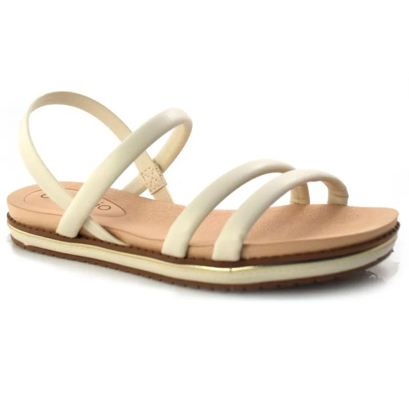 Sandália Rasteira Feminina Beira Rio Off White 8321.1346.22181 39