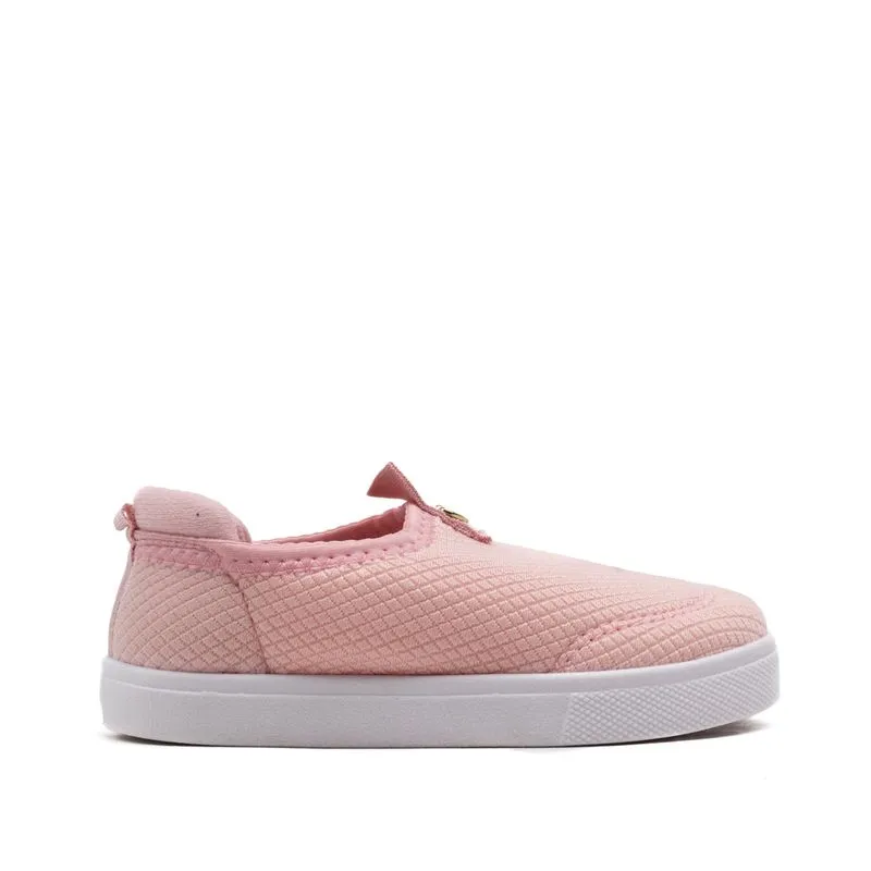 Tênis Infantil Molekinha Slip On Tecido Rosa Claro - 24