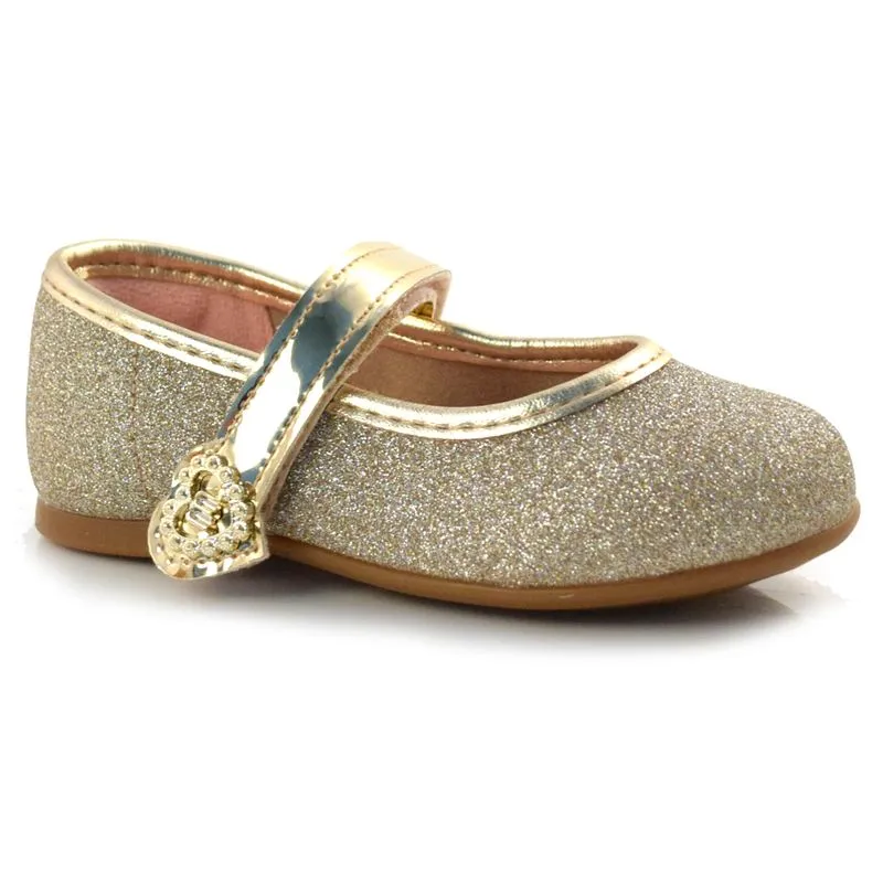 Sapato Boneca Infantil Molekinha do 19 ao 25 Dourado 2106.1042.13410 23