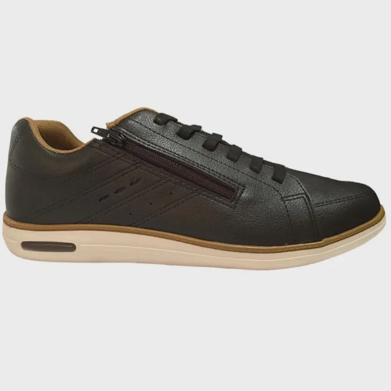 Sapatenis br Sport Casual Masculino Preto