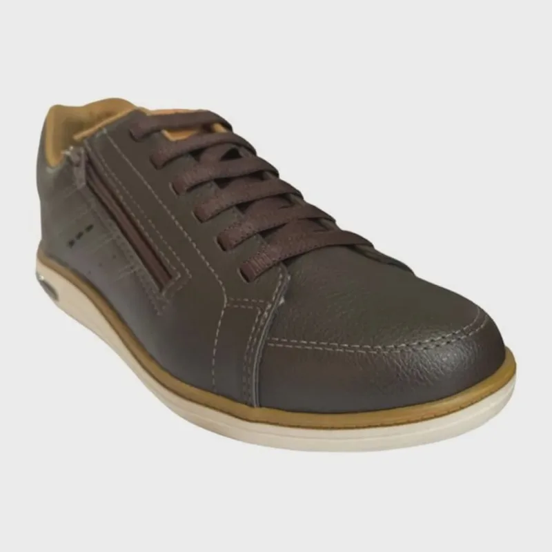 Sapatenis br Sport Casual Masculino Café