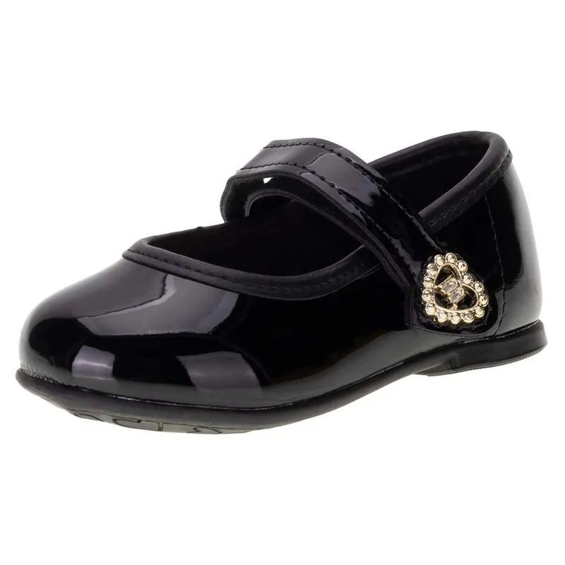 Sapatilha Infantil Feminina Baby Molekinha 21061042 VERNIZ/PRETO 23