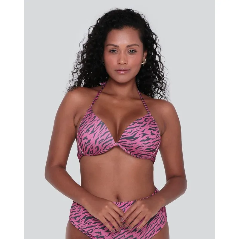 Biquíni Top Bojo Estampado Rosa GG