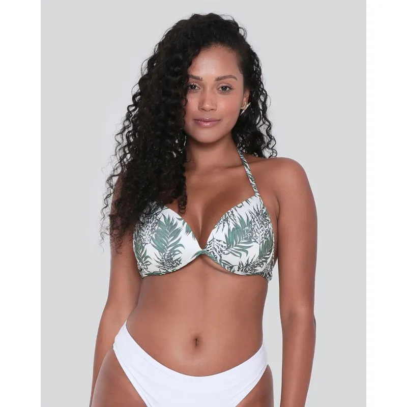 Biquíni Top Bojo Folhagem Off White GG