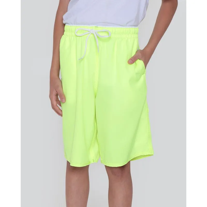 Bermuda Juvenil Lisa Neon Amarela 16