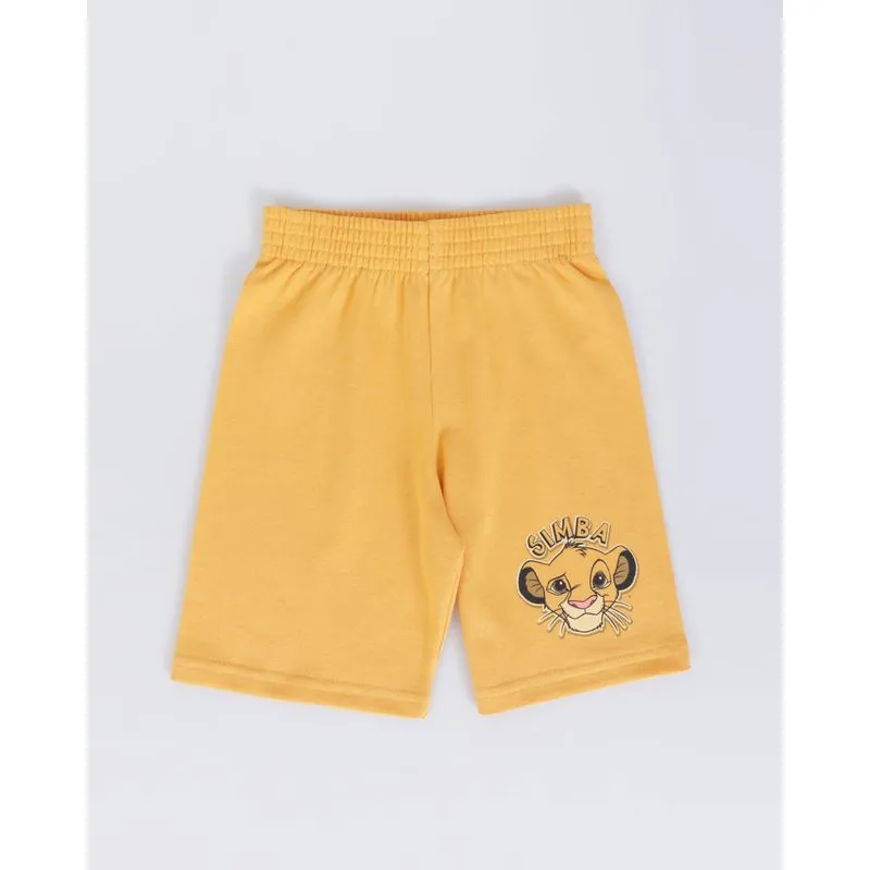 Bermuda Bebê Estampa Rei Leão Disney Amarelo 3