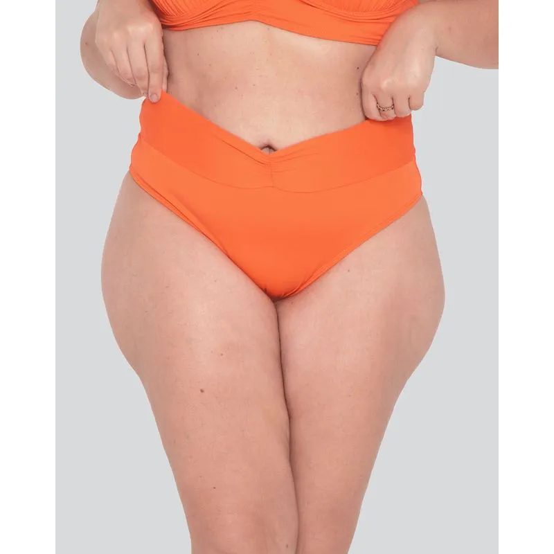 Biquíni Calcinha Avulsa Plus Size Laranja 52