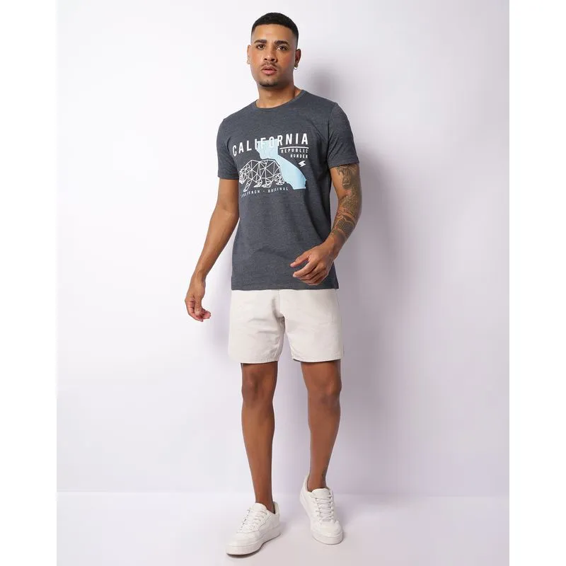 Bermuda Masculina Sarja Reta Bege P