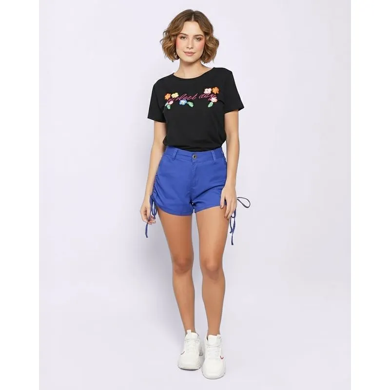 Short Sarja Feminino Colissê Azul 46