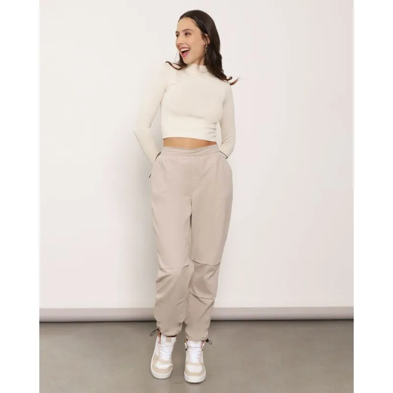 Calça Sarja Feminina Parachute Bege 46
