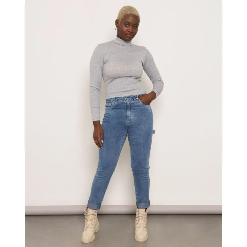 Calça Jeans Feminina Skinny Azul 40
