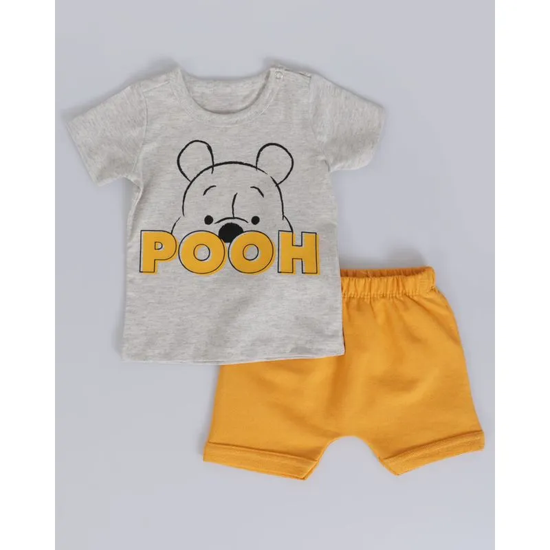 Conjunto Bebê Estampa Ursinho Pooh Disney Cinza M