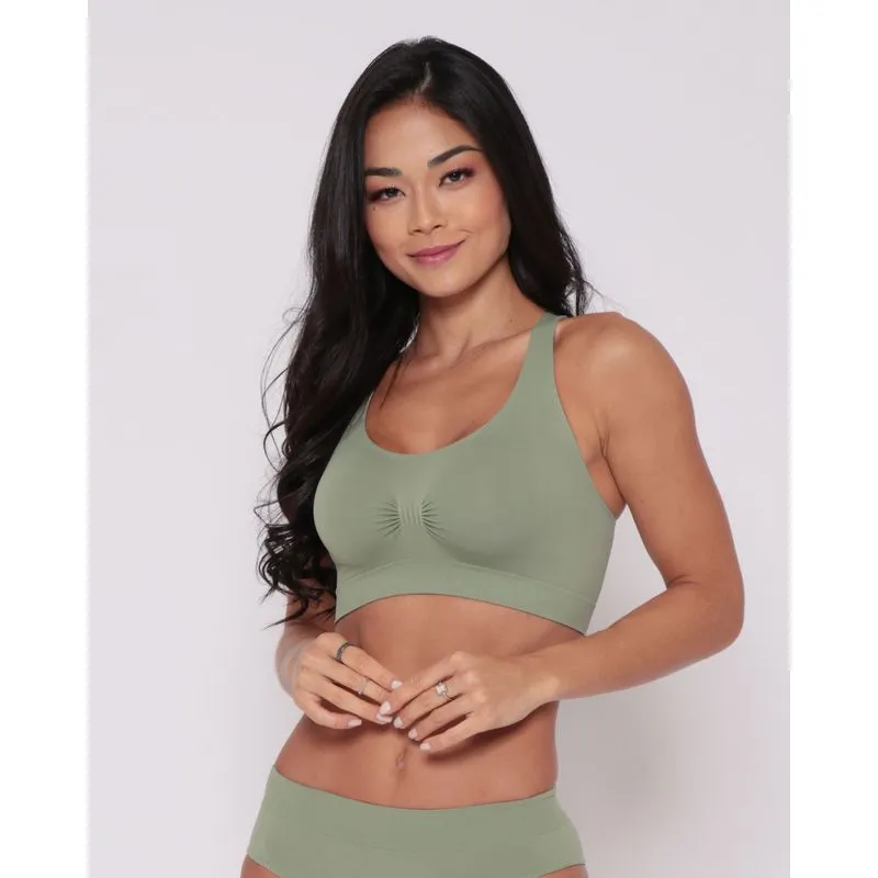 Sutiã Top Feminino Nadador Sem Bojo Verde Claro P