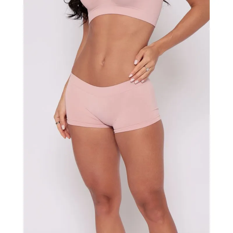 Calcinha Caleçon Avulsa Sem Costura Rosa G