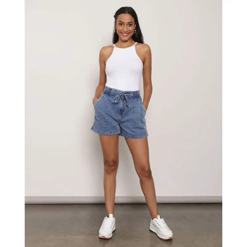 Short Jeans Feminino Clochard Azul 44