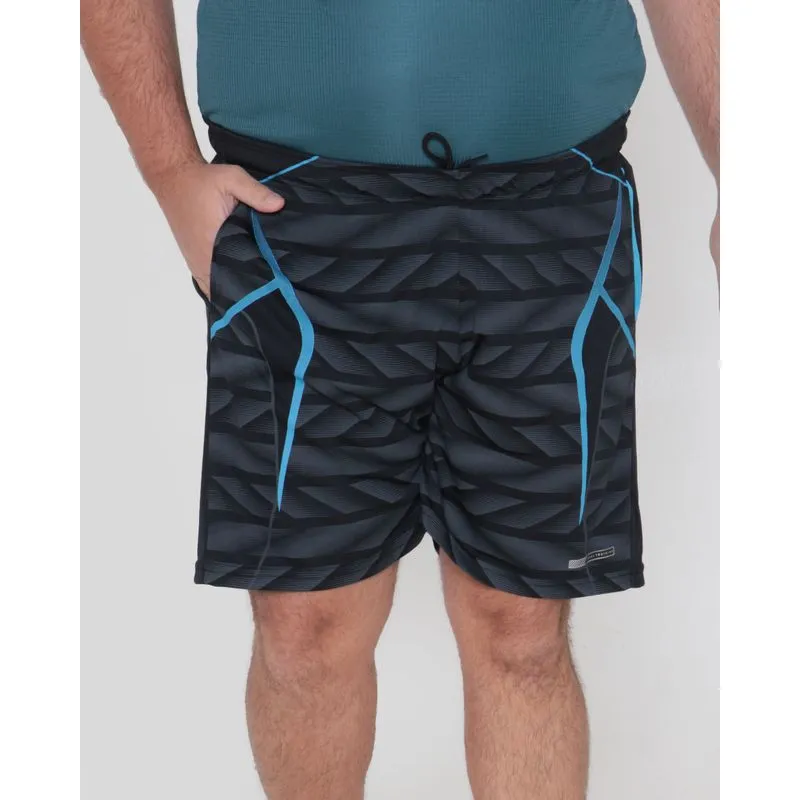 Bermuda Masculina Plus Size Esportiva Preta G1