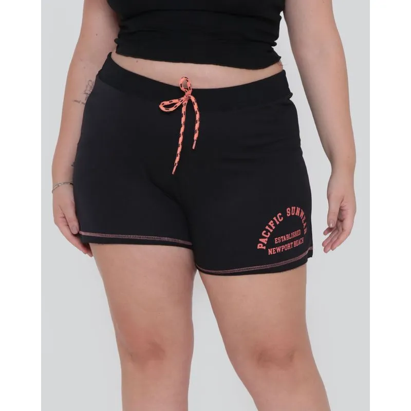 Short Plus Size Feminino Moletinho Preto G3